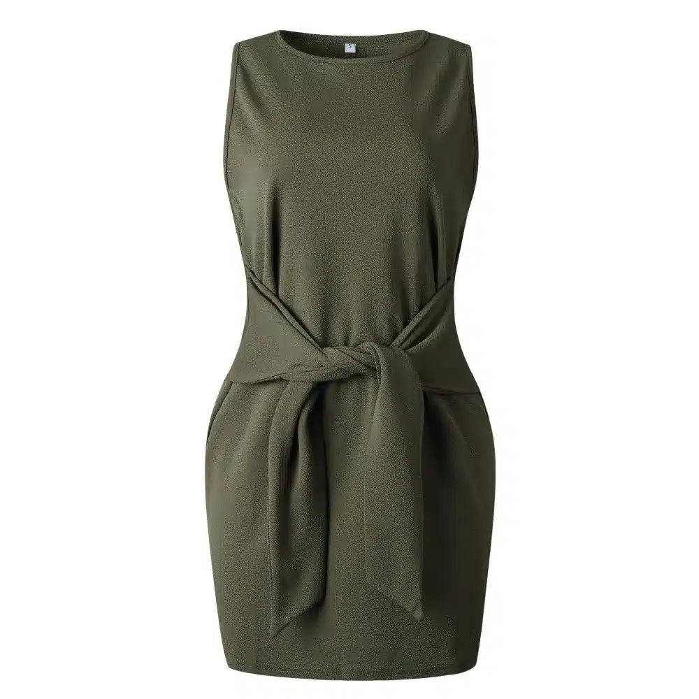 2019 Summer Autumn Dress Fashion Women Casual Loose Elegant Dress Good Quality O-Neck Sexy Black White Dress With Belt Vestidos 61