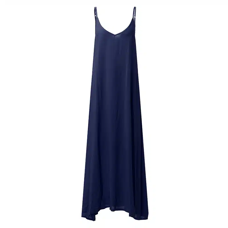 ZANZEA 2019 Summer Vestidos Women Dress Strapless V-neck Sleeveless Baggy Long Maxi Dresses Sexy Beach Sundress Robe Femme S-5XL 21