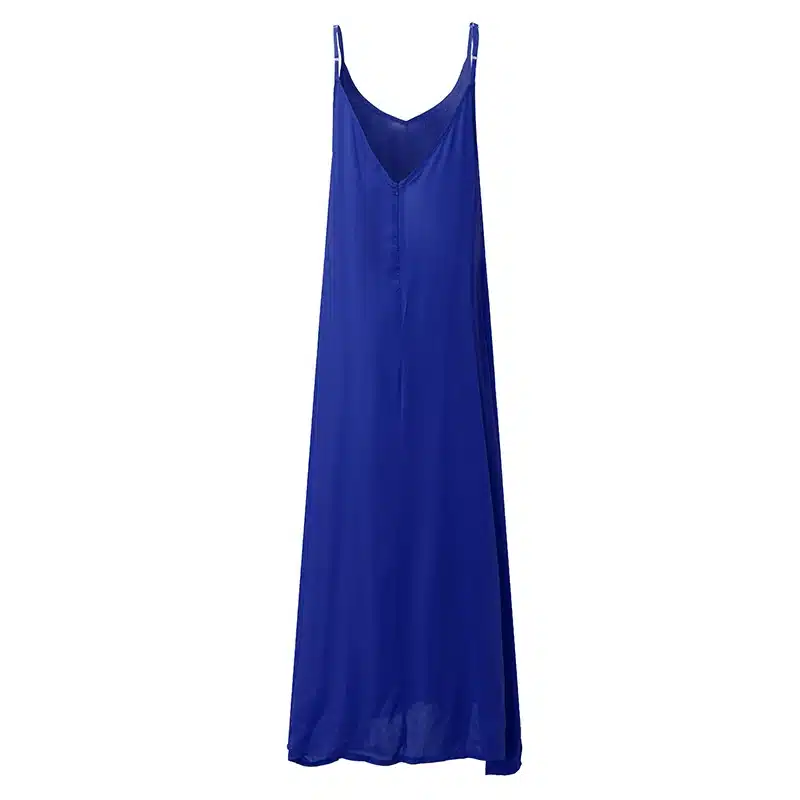ZANZEA 2019 Summer Vestidos Women Dress Strapless V-neck Sleeveless Baggy Long Maxi Dresses Sexy Beach Sundress Robe Femme S-5XL 24