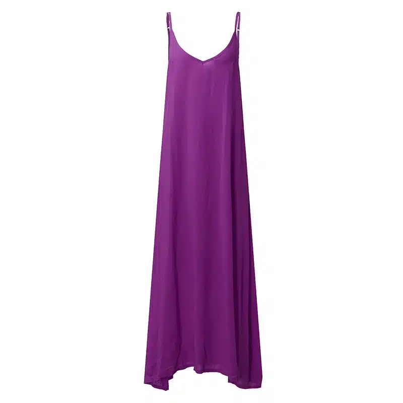 ZANZEA 2019 Summer Vestidos Women Dress Strapless V-neck Sleeveless Baggy Long Maxi Dresses Sexy Beach Sundress Robe Femme S-5XL 25