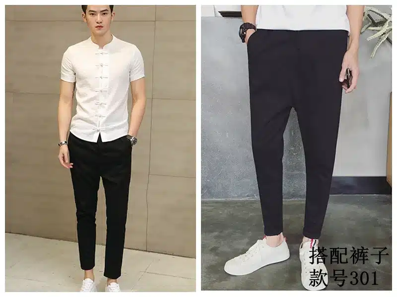 2019 Summer New Men Shirt Fashion Chinese style Linen Slim Fit Casual Short Sleeves Shirt Camisa Social Business Dress Shirts 12