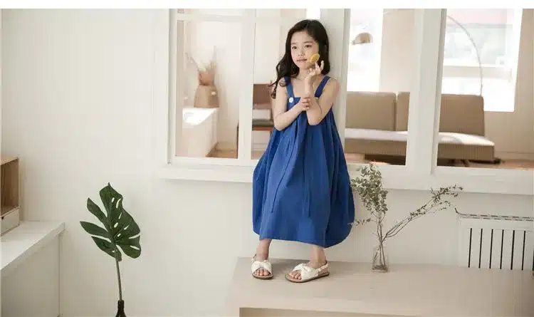 Sundress Toddler Girls Maxi Dress Long Children Clothing Summer 2019 New Princess Teenage Kids Girls Dress Beach A Line Clothes 14