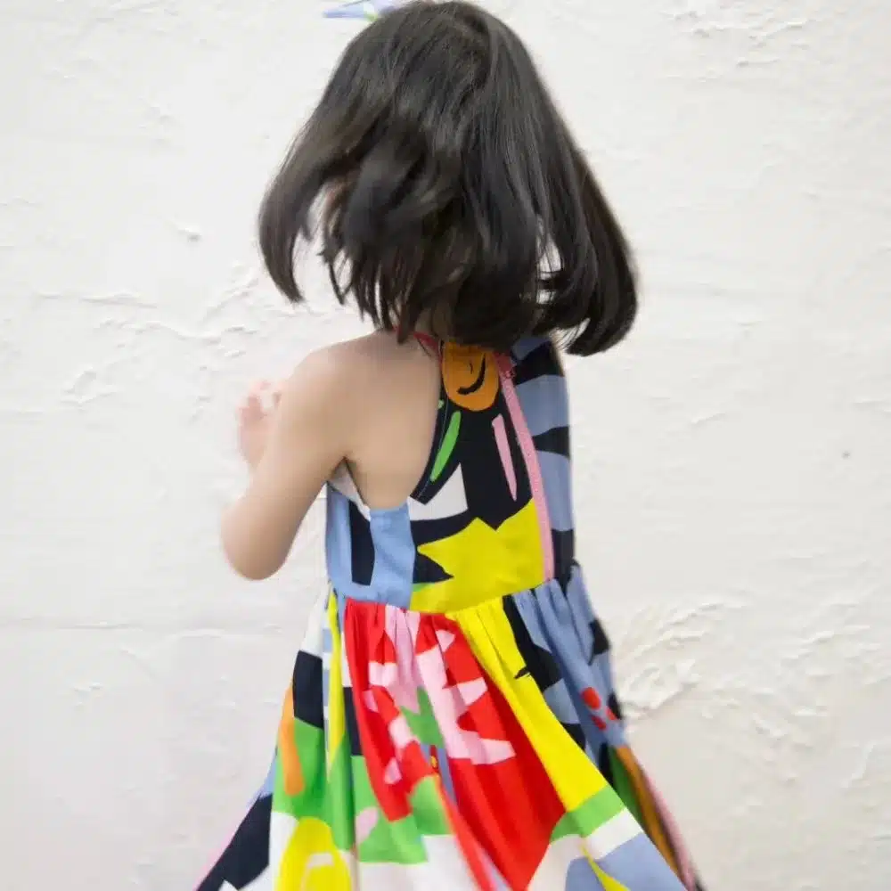 2019 New Summer girls dress candy color fashion kids dress with headband 12