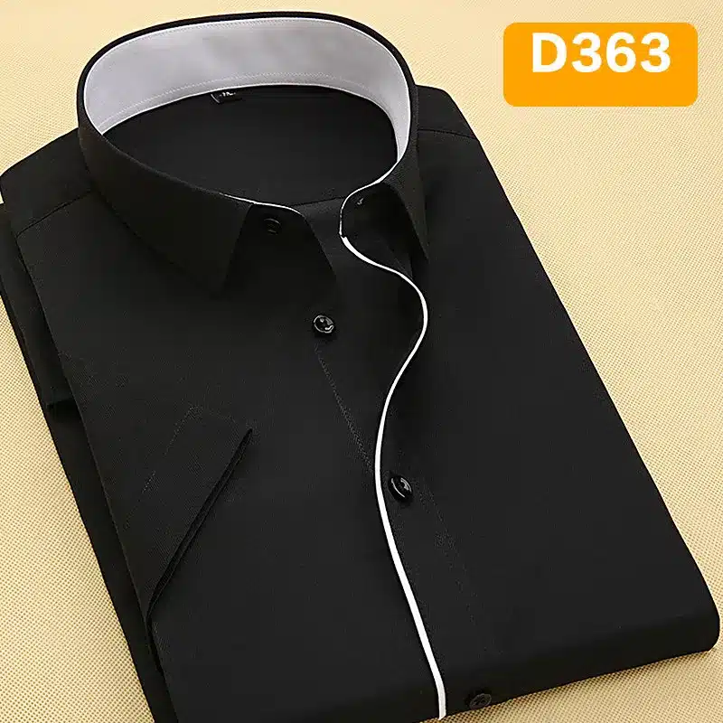 DAVYDAISY 2019 New Summer Men Shirt Short Sleeved Fashion Solid Twill Male Shirts Formal Business White camisa masculina DS249 8