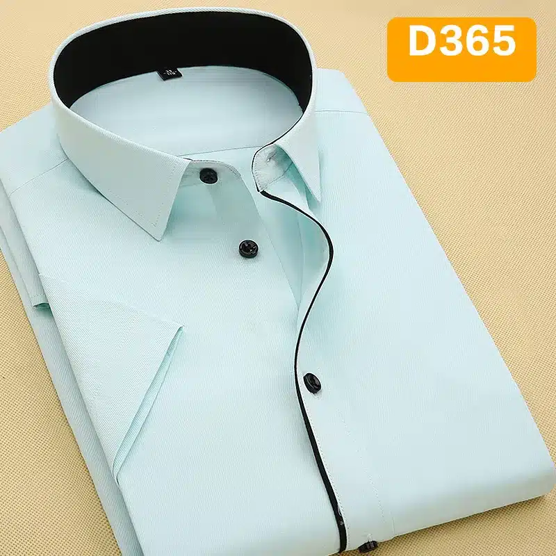 DAVYDAISY 2019 New Summer Men Shirt Short Sleeved Fashion Solid Twill Male Shirts Formal Business White camisa masculina DS249 10