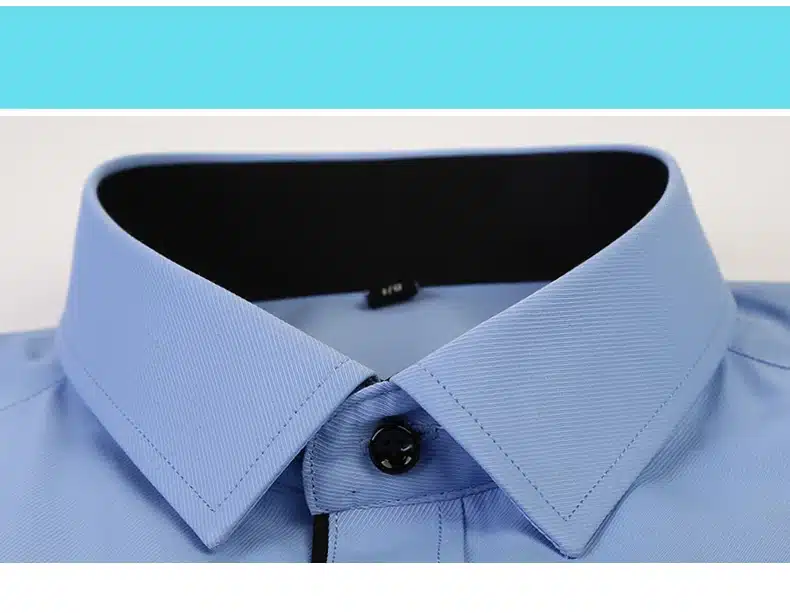 DAVYDAISY 2019 New Summer Men Shirt Short Sleeved Fashion Solid Twill Male Shirts Formal Business White camisa masculina DS249 15