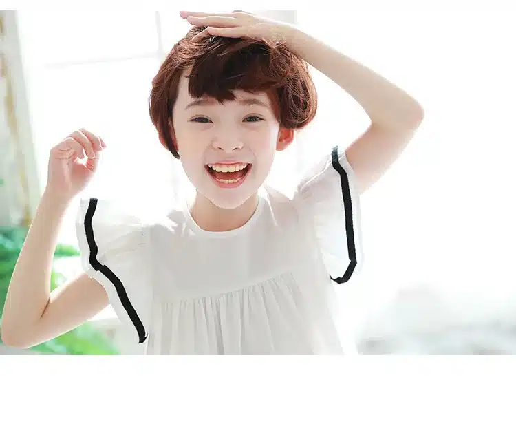 Baby girls dress 2019 Summer White Beach Dress Ruffle Fly Sleeve Dresses For Kids Cute Korean Toddler Teens Children Clothing 18