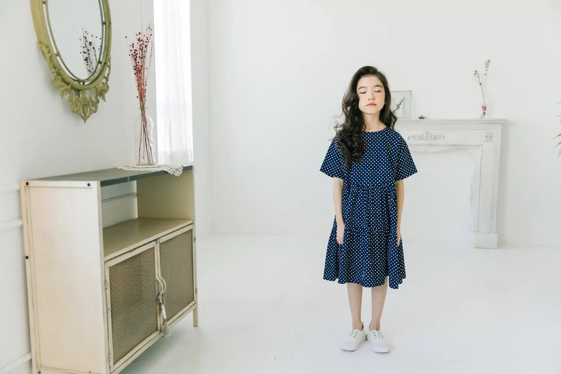 Brand 2019 New Children Dress Dot Girls Cute Dress Kids Cotton Dress Fashion Bow Mother and Daughter Dress Ruffles Summer,#5033 11