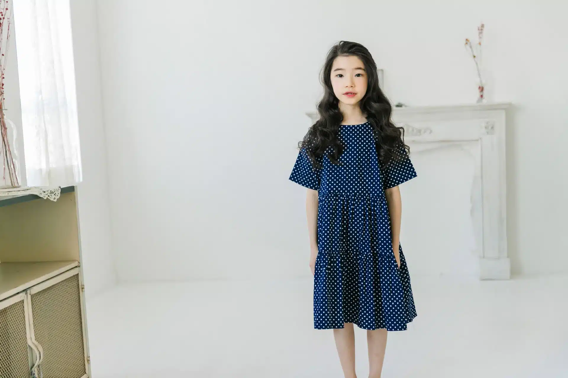 Brand 2019 New Children Dress Dot Girls Cute Dress Kids Cotton Dress Fashion Bow Mother and Daughter Dress Ruffles Summer,#5033 13