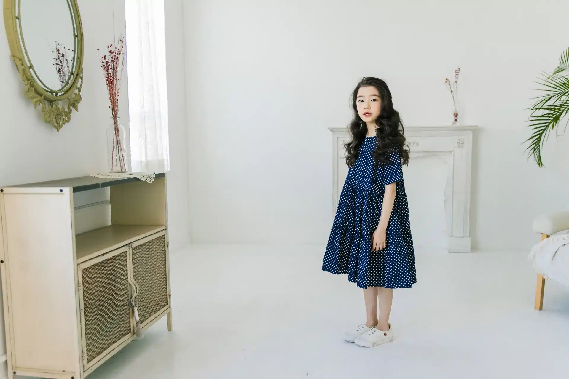 Brand 2019 New Children Dress Dot Girls Cute Dress Kids Cotton Dress Fashion Bow Mother and Daughter Dress Ruffles Summer,#5033 14
