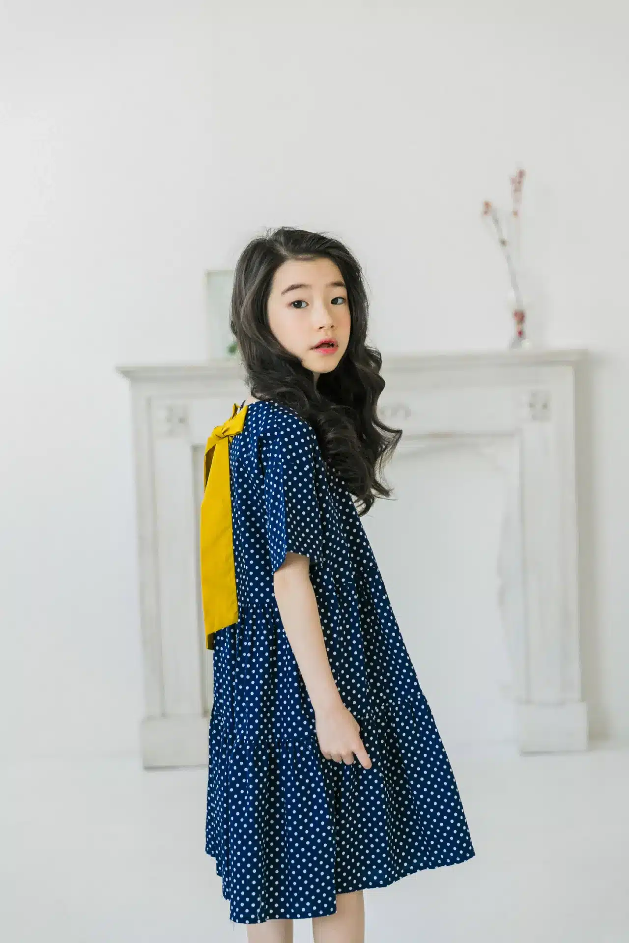 Brand 2019 New Children Dress Dot Girls Cute Dress Kids Cotton Dress Fashion Bow Mother and Daughter Dress Ruffles Summer,#5033 19