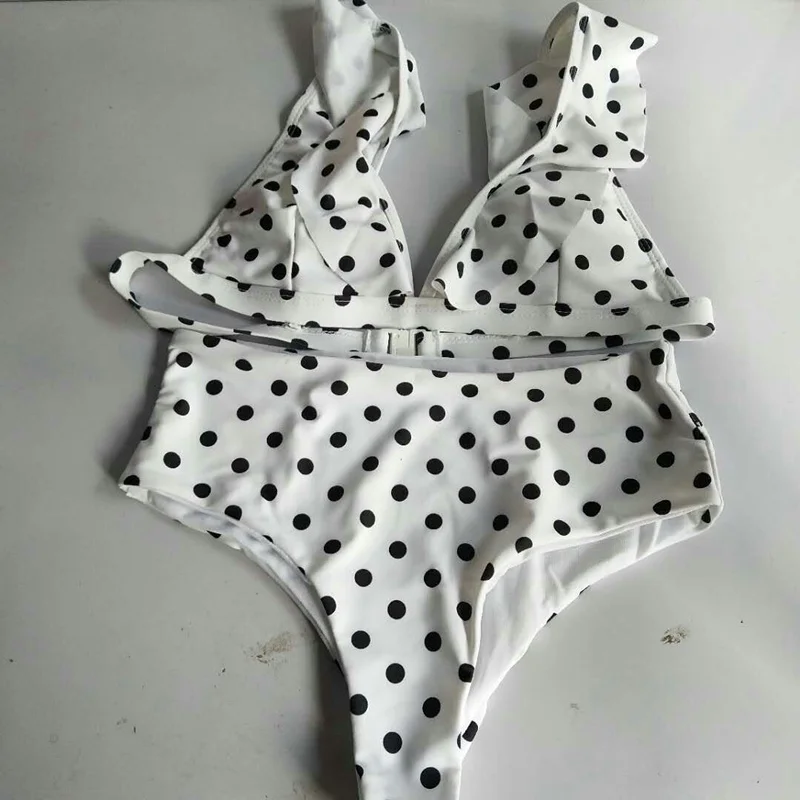 NIDALEE Sexy High Waist Bikini Women Swimwear Push Up Swimsuit Bathing Suit Bikini Set Dot Lace Biquinis Beach Wear Female 26