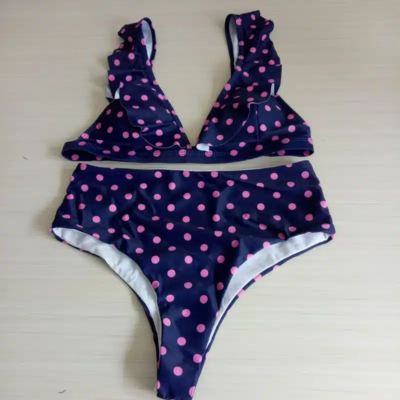 NIDALEE Sexy High Waist Bikini Women Swimwear Push Up Swimsuit Bathing Suit Bikini Set Dot Lace Biquinis Beach Wear Female 27
