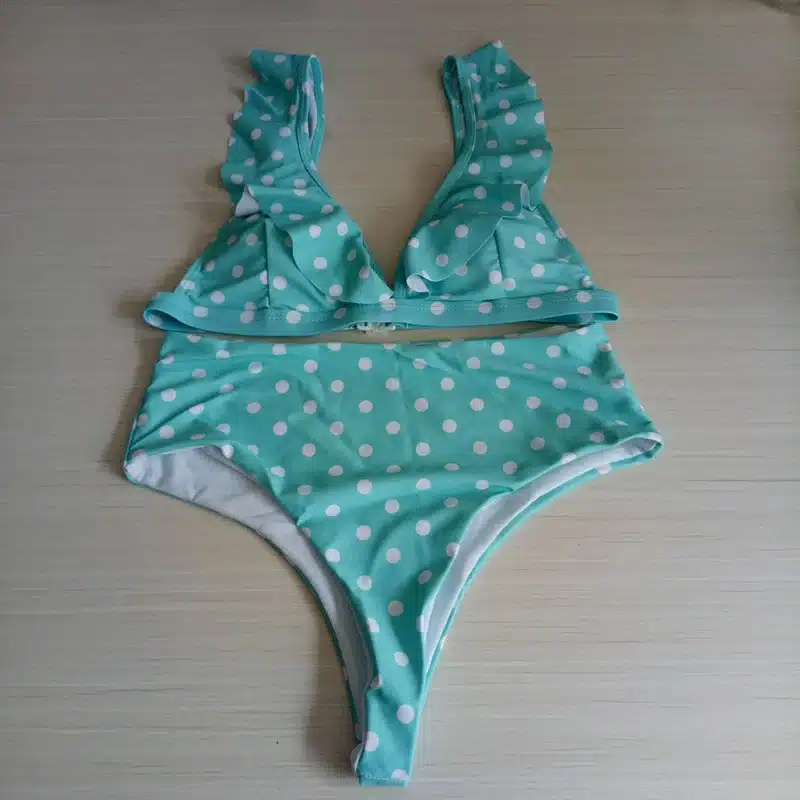 NIDALEE Sexy High Waist Bikini Women Swimwear Push Up Swimsuit Bathing Suit Bikini Set Dot Lace Biquinis Beach Wear Female 28