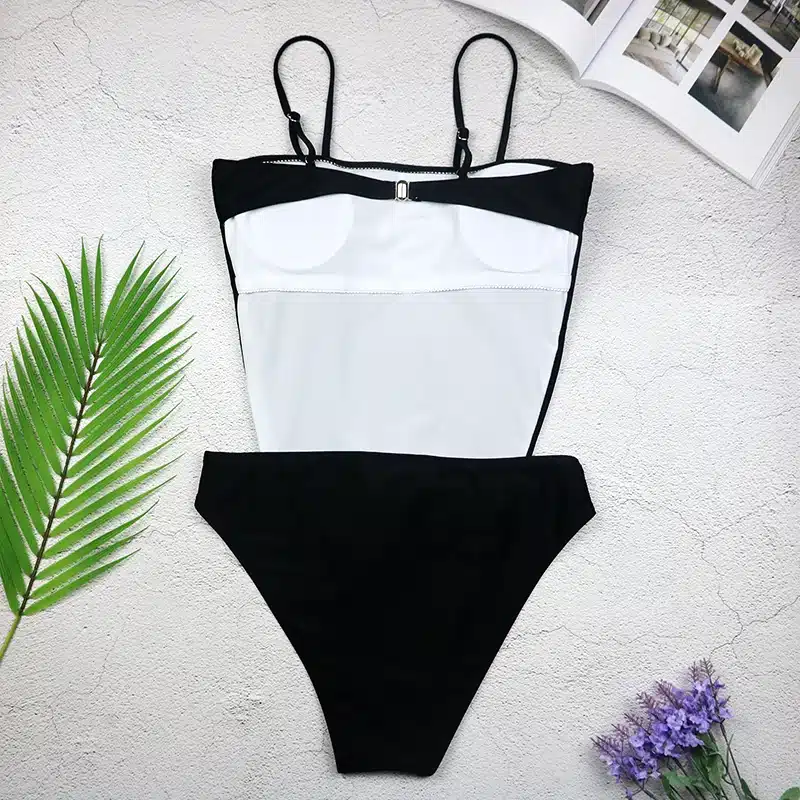 2019 Sexy Swimsuit Women Swimwear One Piece Halter One Piece Push Up Swimsuit Bandage Bathing Suit Wear Female Beachwear 3336 12