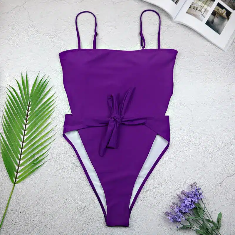 2019 Sexy Swimsuit Women Swimwear One Piece Halter One Piece Push Up Swimsuit Bandage Bathing Suit Wear Female Beachwear 3336 13
