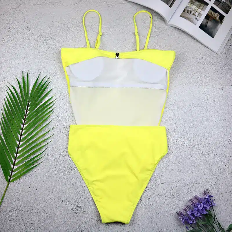 2019 Sexy Swimsuit Women Swimwear One Piece Halter One Piece Push Up Swimsuit Bandage Bathing Suit Wear Female Beachwear 3336 16