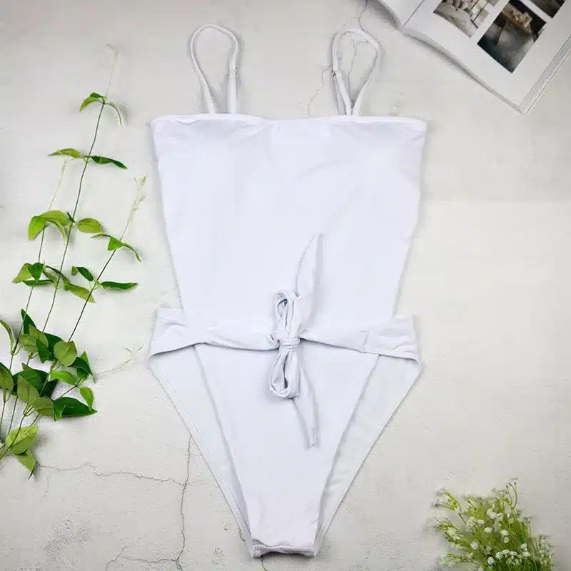 2019 Sexy Swimsuit Women Swimwear One Piece Halter One Piece Push Up Swimsuit Bandage Bathing Suit Wear Female Beachwear 3336 17