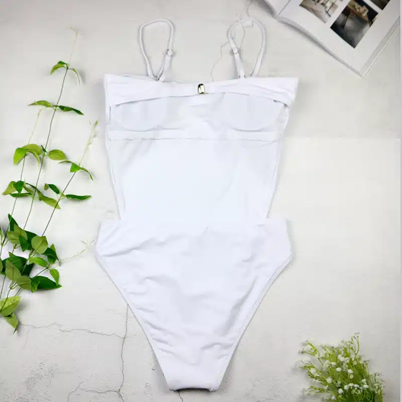 2019 Sexy Swimsuit Women Swimwear One Piece Halter One Piece Push Up Swimsuit Bandage Bathing Suit Wear Female Beachwear 3336 18