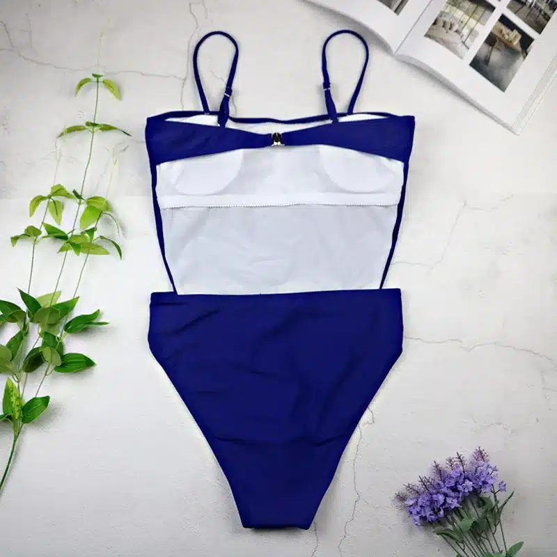 2019 Sexy Swimsuit Women Swimwear One Piece Halter One Piece Push Up Swimsuit Bandage Bathing Suit Wear Female Beachwear 3336 24