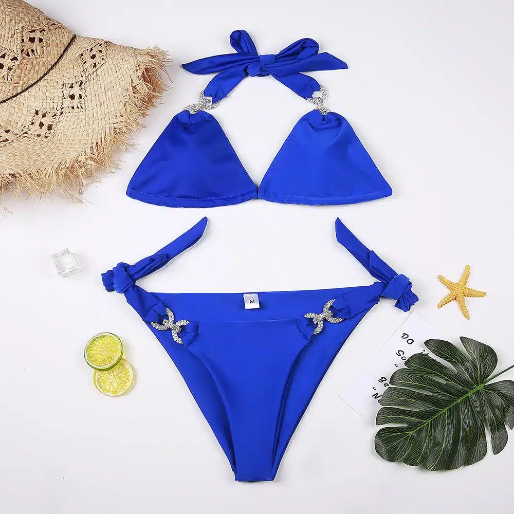 Sexy women Crystal bikini Rhinestone swimwear female brazilian biquini micro bikinis swimsuit tiny bathing suit for beach wear 15