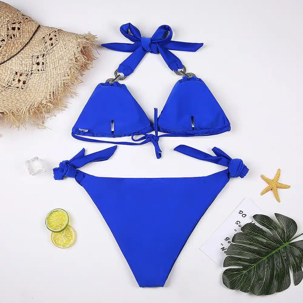 Sexy women Crystal bikini Rhinestone swimwear female brazilian biquini micro bikinis swimsuit tiny bathing suit for beach wear 16