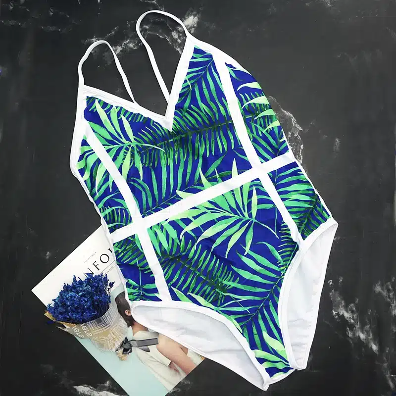 2019 Sexy Black Halter Cut Out Bandage Trikini Swim Bathing Suit Monokini Push Up Brazilian Swimwear Women One Piece Swimsuit 69
