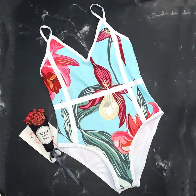 2019 Sexy Black Halter Cut Out Bandage Trikini Swim Bathing Suit Monokini Push Up Brazilian Swimwear Women One Piece Swimsuit 71