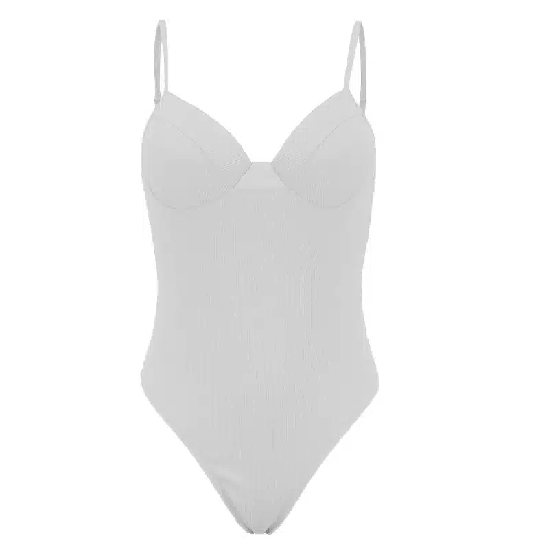 INGAGA New 2019 Sexy One Piece Swimsuit Push Up Swimwear Women High Cut Swimsuits Solid Strap Bathing Suit Beachwear 22