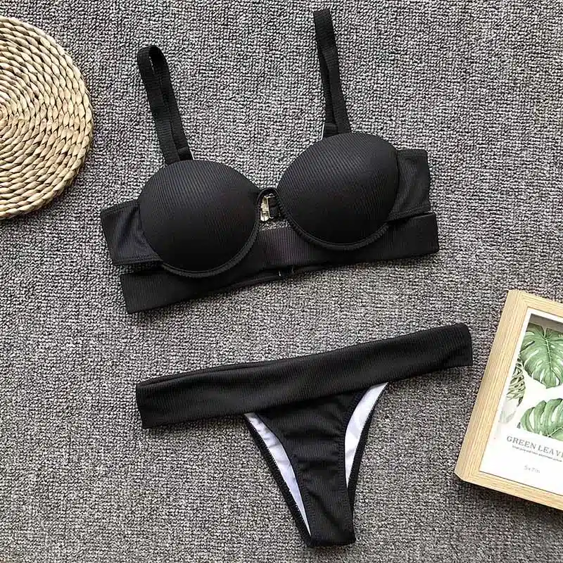 INGAGA New 2019 Sexy One Piece Swimsuit Push Up Swimwear Women High Cut Swimsuits Solid Strap Bathing Suit Beachwear 29