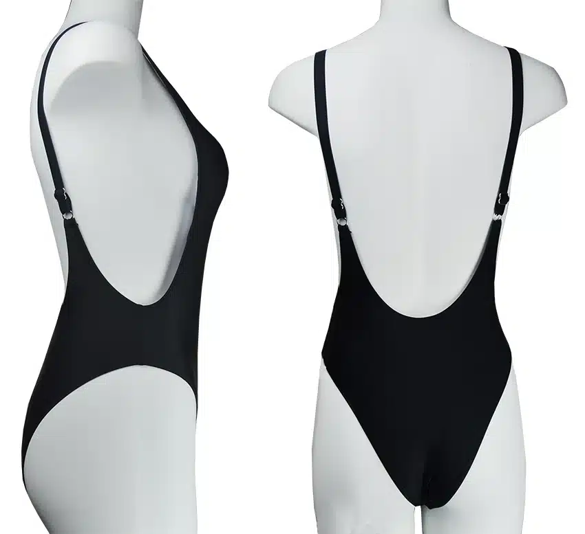 Thong 2019 Sexy One Piece Swimsuit Solid Female Black Swimwear Women Backless White Brazilian Monokini Bathing Suit XL 18