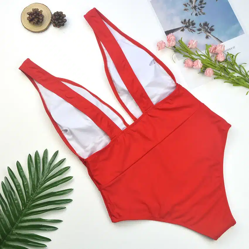 Thong 2019 Sexy One Piece Swimsuit Solid Female Black Swimwear Women Backless White Brazilian Monokini Bathing Suit XL 39