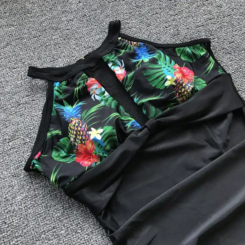 Sexy Mesh Swimsuit One Piece Swimwear Women Plus Size Bathing Suit Push Up Monokini 2019 Dot Bather Female Beach Swimming Suits 12