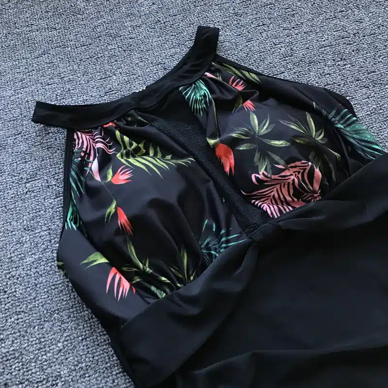 Sexy Mesh Swimsuit One Piece Swimwear Women Plus Size Bathing Suit Push Up Monokini 2019 Dot Bather Female Beach Swimming Suits 15