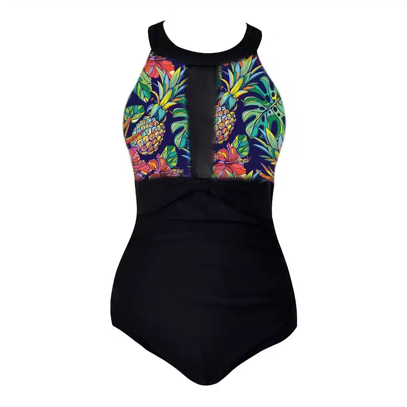 Sexy Mesh Swimsuit One Piece Swimwear Women Plus Size Bathing Suit Push Up Monokini 2019 Dot Bather Female Beach Swimming Suits 22