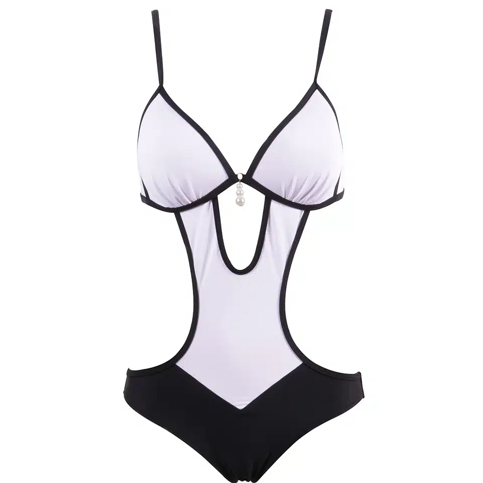 NAKIAEOI Sexy Thong One Piece Swimsuit 2019 Plus Size Swimwear Women Bathing Suit Swim Wear Monokini Beachwear Swimming S~XXL 12