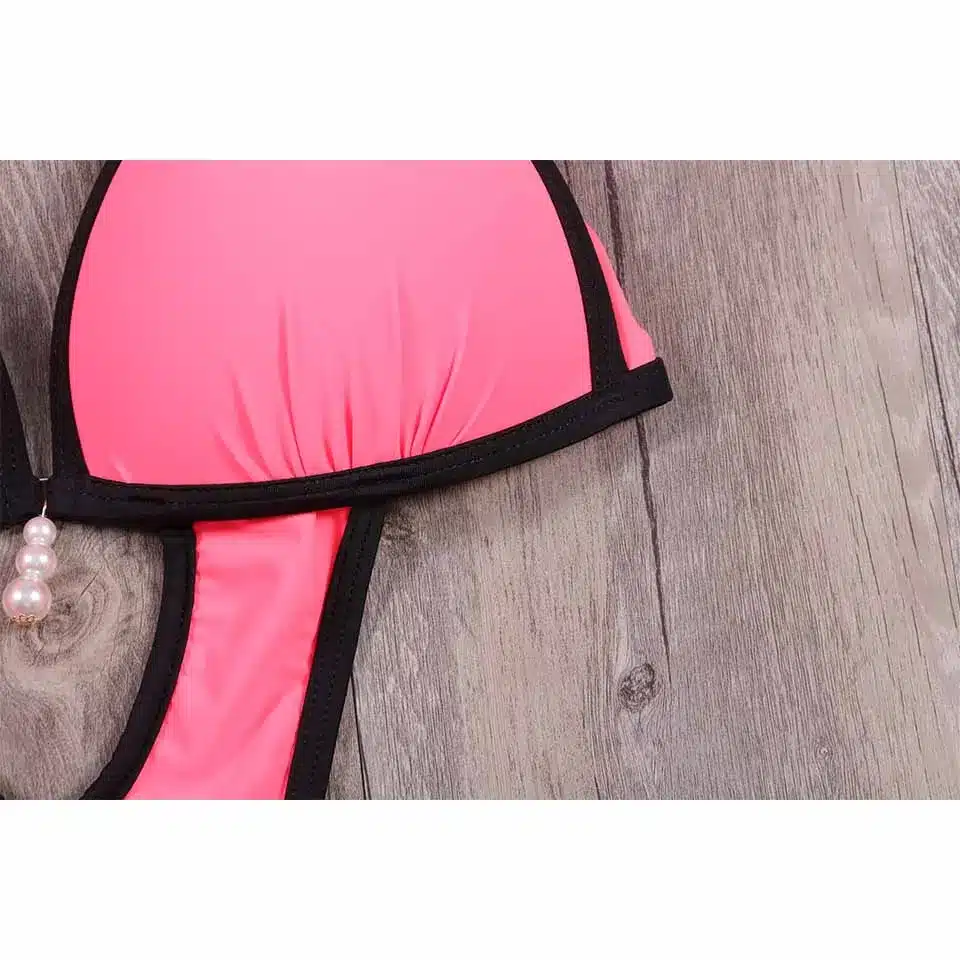 NAKIAEOI Sexy Thong One Piece Swimsuit 2019 Plus Size Swimwear Women Bathing Suit Swim Wear Monokini Beachwear Swimming S~XXL 24
