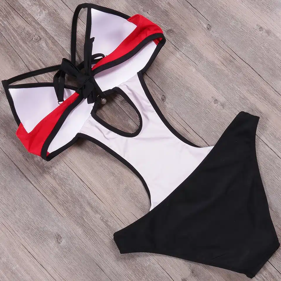 NAKIAEOI Sexy Thong One Piece Swimsuit 2019 Plus Size Swimwear Women Bathing Suit Swim Wear Monokini Beachwear Swimming S~XXL 29