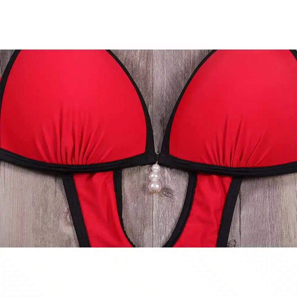 NAKIAEOI Sexy Thong One Piece Swimsuit 2019 Plus Size Swimwear Women Bathing Suit Swim Wear Monokini Beachwear Swimming S~XXL 30