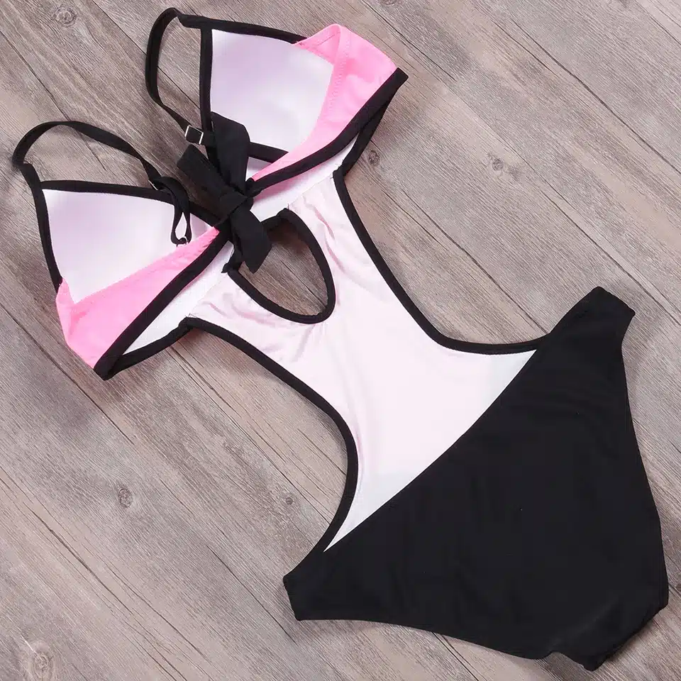 NAKIAEOI Sexy Thong One Piece Swimsuit 2019 Plus Size Swimwear Women Bathing Suit Swim Wear Monokini Beachwear Swimming S~XXL 43