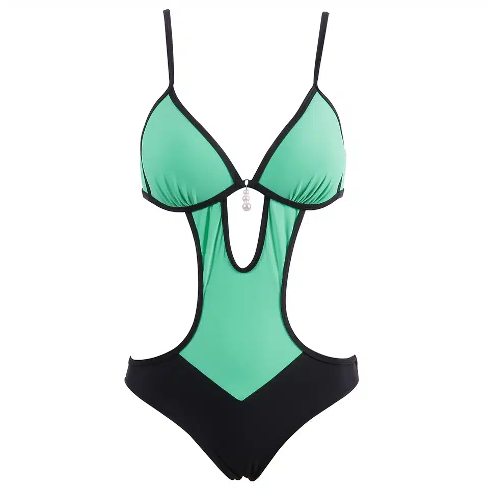 NAKIAEOI Sexy Thong One Piece Swimsuit 2019 Plus Size Swimwear Women Bathing Suit Swim Wear Monokini Beachwear Swimming S~XXL 46