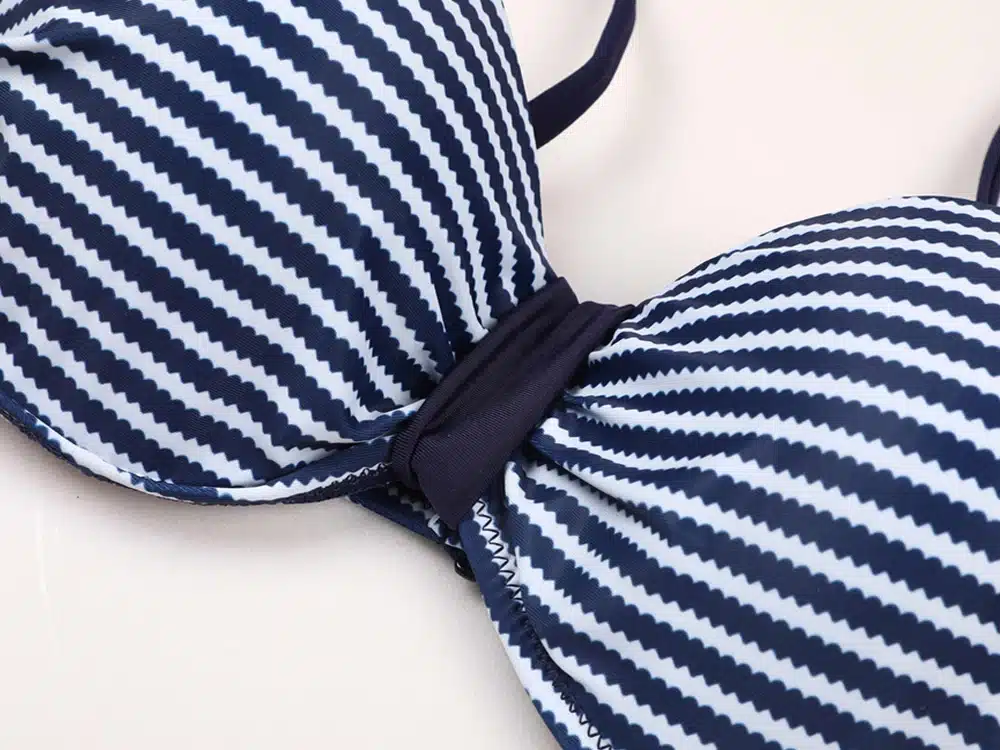 Charmleaks Women Bikini Set Retro Striped Bikini Floral Printed Swimwear Women Sexy Swimsuit 11