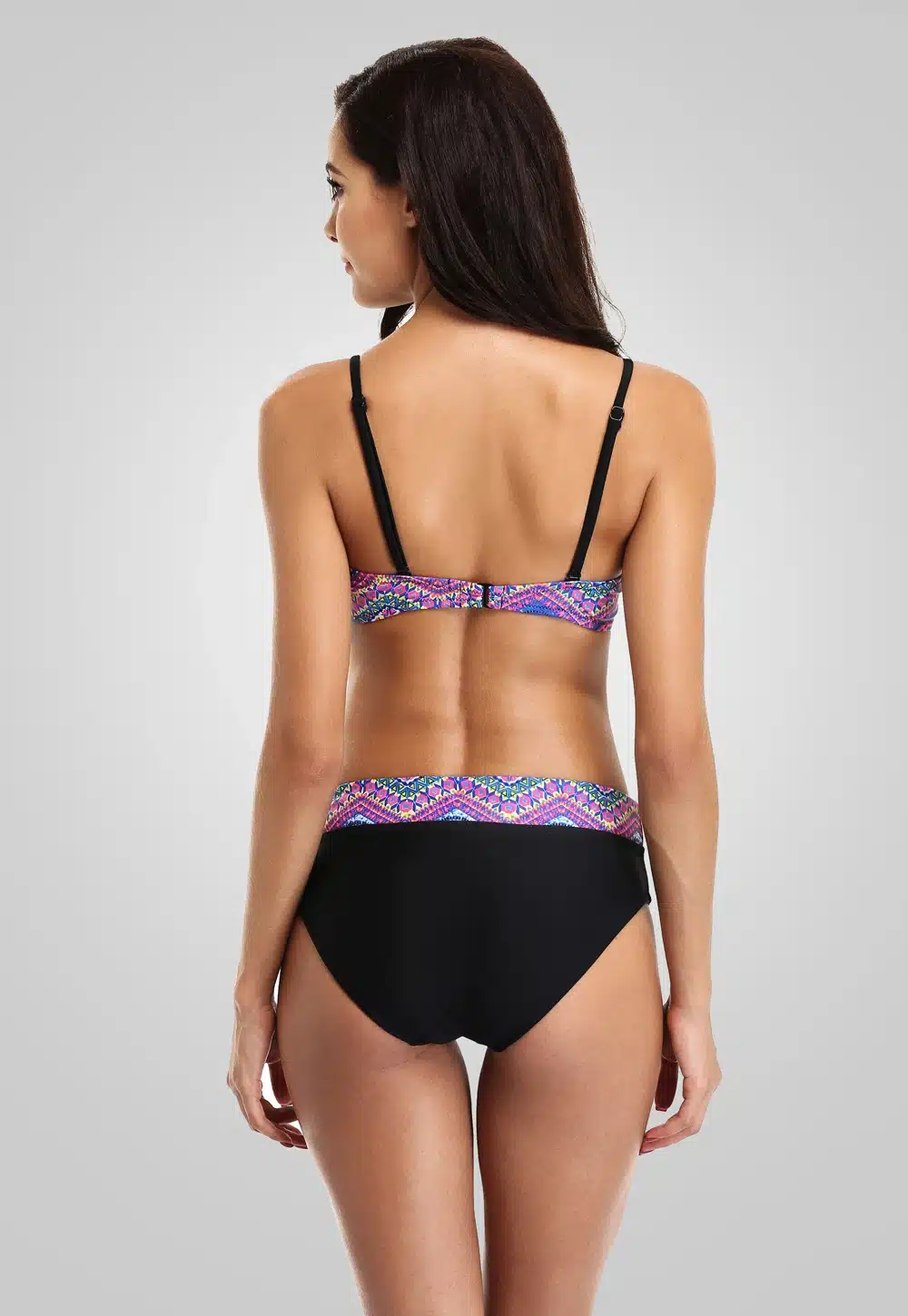Charmleaks Women Bikini Set Retro Striped Bikini Floral Printed Swimwear Women Sexy Swimsuit 28