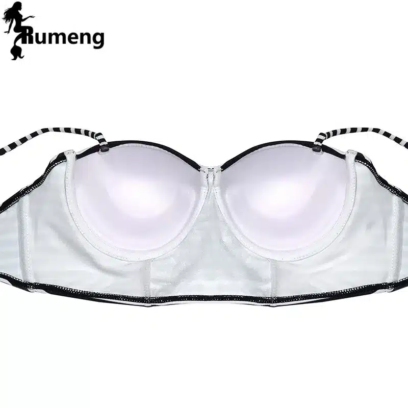 RUMENG Bikini Set Bandeau Black Bikinis Push up Swimsuit High Waist Plus Size Swimwear Women Suits Biquini 2019 New bikini 10