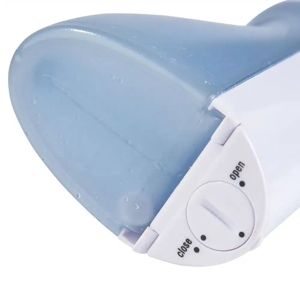 AZDENT Hot 2 Modes Portable Oral Irrigator Water Dental Flosser Travel Jet Pick Teeth Cleaning Battery Operated with 2 Jet Tips 18