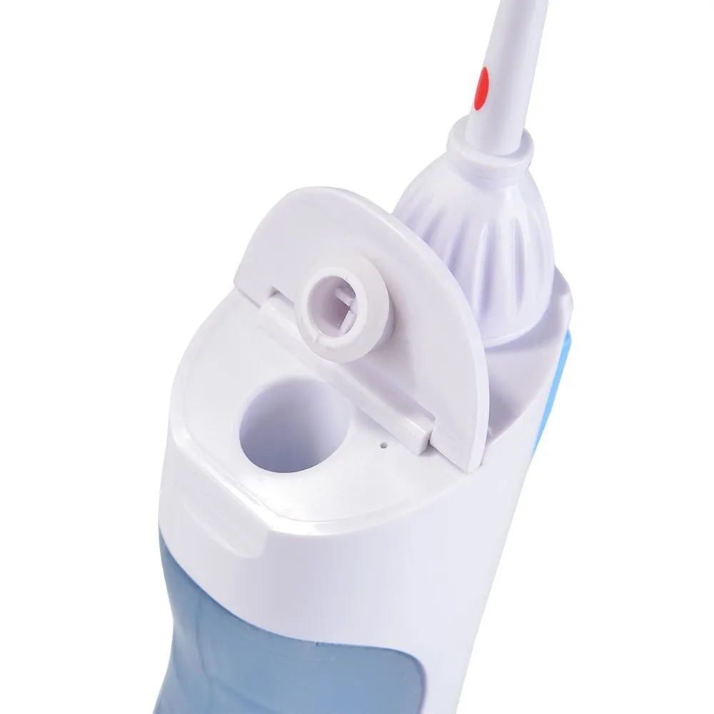 AZDENT Hot 2 Modes Portable Oral Irrigator Water Dental Flosser Travel Jet Pick Teeth Cleaning Battery Operated with 2 Jet Tips 21