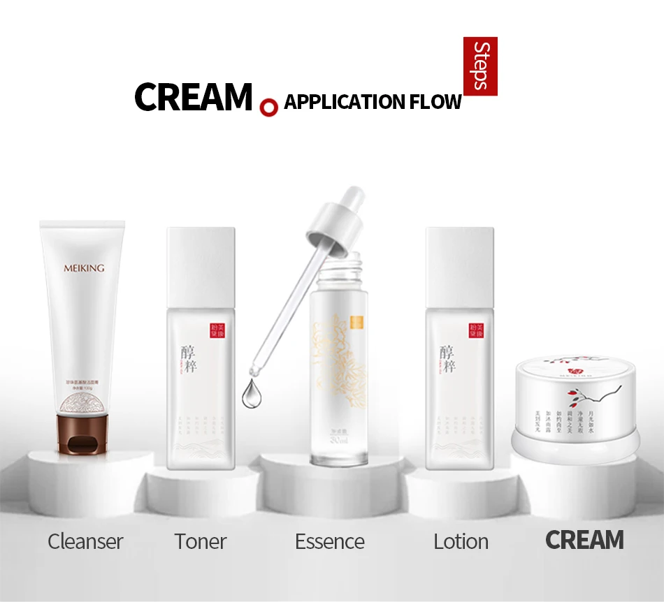 MEIKING Anti Aging Face Cream Anti Acne Pimple Spot Resveratrol Moisturizing Facial Cream Whitening Beauty Skin Care Cream 30g 17