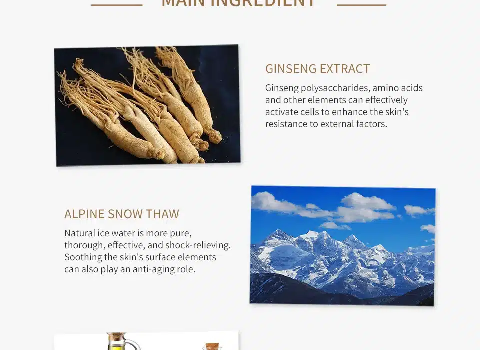 SOMILD Ginseng Face Cream Anti Aging Wrinkle Remover Skin Care Moisturizing Firming Day Cream Korean Whitening Cream for Face 14
