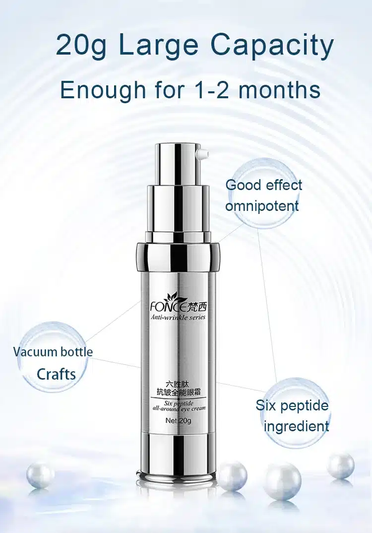 Korean Skin Care Anti Wrinkle Eye Cream Six Peptides Serum Anti Aging Remover Dark Circle Bag Firming nourish eye Balm Mask 20g 9