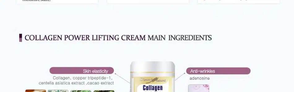 Disaar Collagen Power Lifting Cream 80g Face Cream Skin Care Whitening moisturizing Anti-aging Anti Wrinkle Korean Facial Cream 17